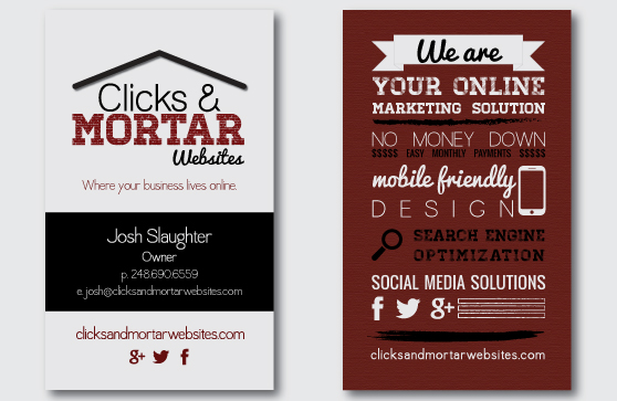 Clicks & Mortar Business Card